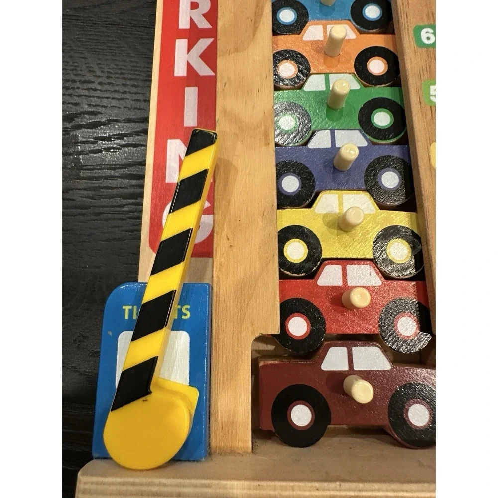 Stack‎ & Count Wooden Parking Garage with 10 Cars By Mellisa And Doug
